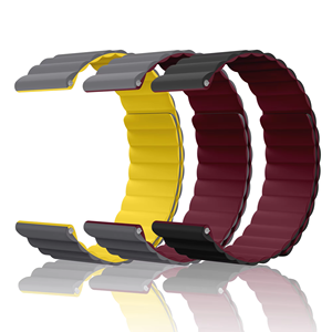 22mm <span class=keywords><strong>Watch</strong></span> Silicone forte cinturino magnetico di ricambio cinturino per Samsung <span class=keywords><strong>Huawei</strong></span> <span class=keywords><strong>GT2</strong></span> 46mm regolabile un pezzo cinturino orologio - Product Image 1