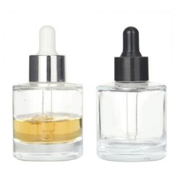 Bouteilles en verre à fond épais 30ml 50ml pour soins de la peau, essence à épaule plate, couleur dégradée, compte-gouttes d'huile essentielle, nouvelle collection