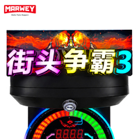Marwey Family Entertainment Center Testeur de force de grande cible Machine de boxe d'arcade à pièces à vendre avec affichage des scores