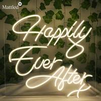 Letrero de Neón Personalizado para Boda, Luz con Nombre Personalizado, LED Regulable, Alimentado por USB, para Decoración de Mesa de Novios, Recepción, Fiesta
