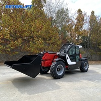 Chinesischer Kompakter Mini-Diesel 2,5 Tonnen 4 Tonnen Teleskoplader Gabelstapler für Kommunaltechnik und Landschaftsbau