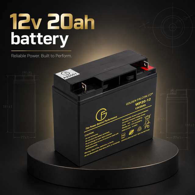Sealed 12V 20Ah 6FM9 Lead Acid Rechargeable Storage Battery Replacement Battery for Inverter & E-Bike Equipment