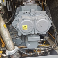 Compresseur d'air portable à vis diesel d'occasion Atlas Copco XRHS 836 avec moteur CAT, 20 bars, pour machine de forage en eau profonde dans les mines