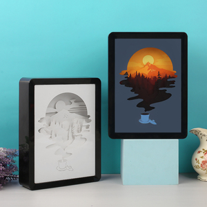 Nuovo Arrivo 3D di Carta Luce di Taglio Scatola di Ombra Cornice Anno-End Nero Venerdì Regali Promozionali Set Con La Scatola Al Minuto - Product Image 5