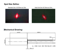 Haut de gamme D4 ~ 5mm 520nm 635nm 650nm 780nm 850nm 980nm Mini taille 3V 5V Dot Laser Diode Module 0.5mW 1mW 5mW 10mW de qualité industrielle