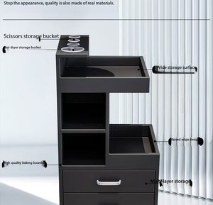 Carrito de Salón con Ruedas, Carrito de Almacenamiento para Peluquería con Cajones para Barbería, Salón de Belleza, Spa - Product Image 4