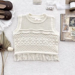 Automne nouveau-né tricoté sans manches pull gilet mignon infantile garçon <span class=keywords><strong>manteau</strong></span> court 0-3 ans bébé vêtements gilet - Product Image 5