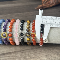 Haute qualité mode cristal artisanat pierres de guérison sept Chakras vie arbre cornaline vert Aventurine Bracelet pour cadeaux