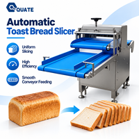 Équipement de découpe automatique de pain de mie pour boulangerie commerciale, machine à trancher le pain électrique automatique