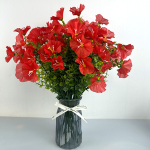 Artificial Trumpet Flower Bouquet 30cm Pink High Simulation <b>Plastic</b> Home Wedding Decor - Product Image 4