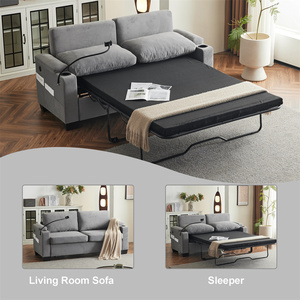 Canapé-lit Queen Loveliving neuf avec fonction de tirage, chargeur USB, support <span class=keywords><strong>pour</strong></span> téléphone portable, matelas amovible et pliable <span class=keywords><strong>pour</strong></span> chambre et appartement - Product Image 2