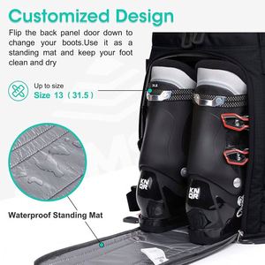 Échantillon gratuit Nouveau produit Sac de transport imperméable pour casques de ski Sac à dos pour chaussures de ski Sac de voyage pour chaussures de sport de ski - Product Image 4