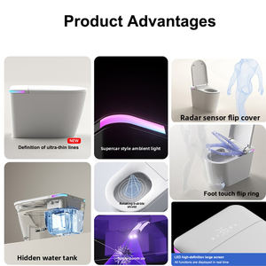 Toilette intelligente en céramique à faible coût avec capteur de chasse automatique, bidet électrique, <span class=keywords><strong>WC</strong></span> intelligent, toilette en céramique pour hôtel - Product Image 2