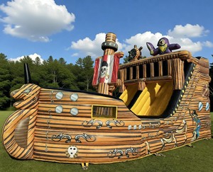 Toboganes de Agua Inflables Grandes para Exteriores, Tobogán Acuático Pirata para Adultos y Niños - Product Image 5