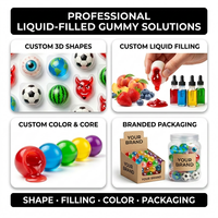 Caramelos con forma de ojo 3D realistas, rellenos en el centro, al por mayor, personalizados de fábrica, en caja, Halal, OEM, de frutas blandas, para Halloween.