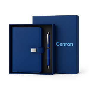 Set Regalo Agenda A5 Personalizzata con Penna, Diario in Pelle PU in Confezione Regalo per Clienti Aziendali - Product Image 4