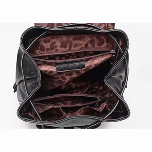 Sac à dos en cuir PU de haute qualité, version coréenne, pour femmes, sac d'affaires en cuir véritable avec style décontracté, style maman tendance - Product Image 1