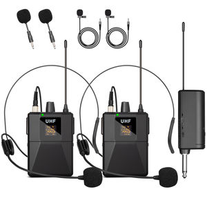 Micrófono Lavalier Inalámbrico UHF de Metal Ligero Q3 con Patrón Polar Cardioide para Grabación de Canto en Casa, Enseñanza y Condensador - Product Image 1