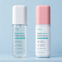 Spray anti-acné corporel pour le dos et la poitrine, prévention des éruptions cutanées, désobstrue les pores, élimine les points noirs et les points blancs, contrôle du sébum, non gras, logo personnalisé
