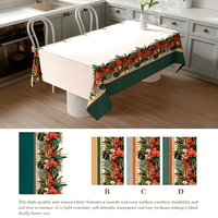 Nappe en PVC imprimée de luxe au toucher doux, résistante aux taches, essuyable, pour mariage, banquet, hôtel, restaurant, vente en gros, OEM