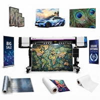 Mesin Cetak Inkjet Otomatis 1.8m dengan Tinta Eco Solvent, Mesin Cetak Presisi Tinggi dengan Dua Kepala Cetak XP600