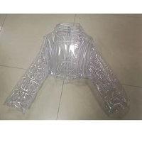 Ensemble de combinaison gonflable transparente en PVC Beile, veste et pantalon gonflables pour affichage publicitaire