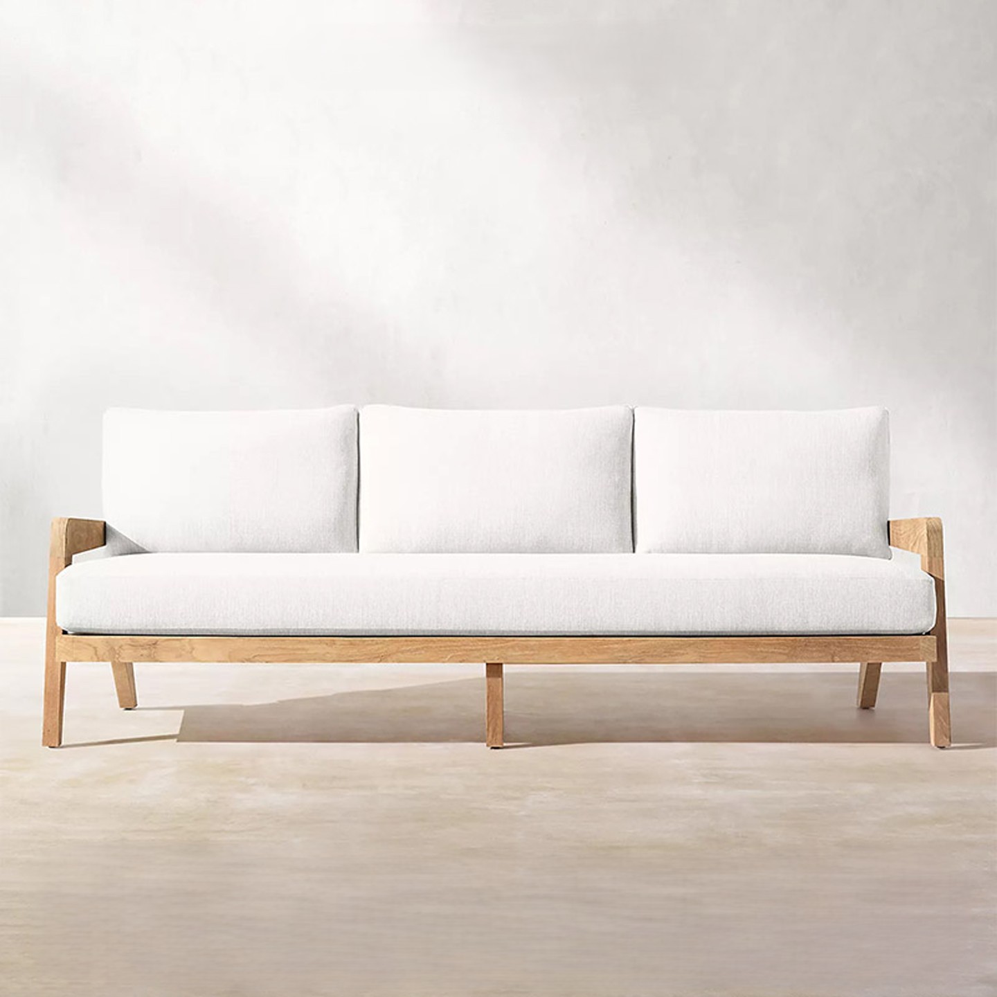 Divano a tre posti in teak importato