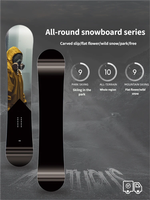 Nouvelle planche de ski polyvalente post-apocalyptique pour adultes, professionnelle, écologique, surdimensionnée, en fibre de carbone, pour toutes les montagnes