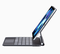 Keyboard Ajaib Mini Trackpad Nirkabel Pintar dengan Lampu Latar untuk iPad