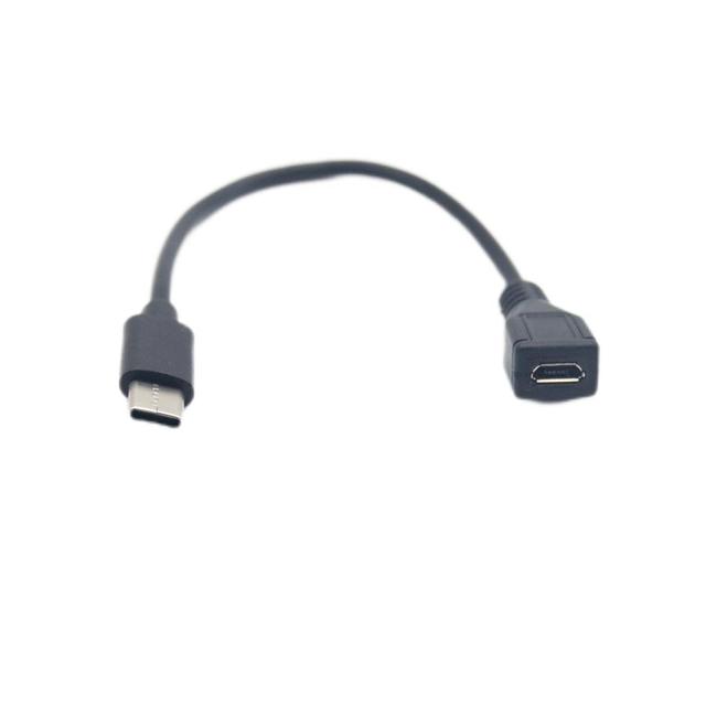 USB 3.0 Micro Female OTG Extension to Otg Type-C Cable
