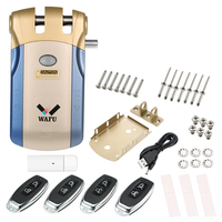 Wafu pour Tuya sécurité numérique télécommande serrure de porte intelligente sans fil RFID électrique sans clé Invisible serrure de porte