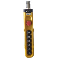 Control Remoto Industrial Tipo Teléfono para Grúa, Doble Velocidad, 2-8 Botones, Interruptor de Empuje, IP65, Parada de Emergencia Manual