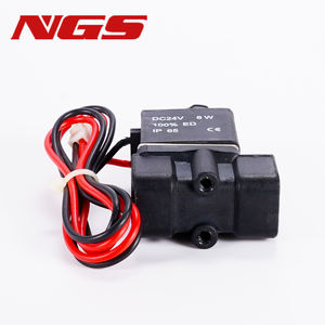 Válvula Solenoide Neumática Eléctrica de Dos Posiciones y Dos Vías 2P025-08, Cuerpo de Válvula de Plástico de Ingeniería Normalmente Cerrado, AC220V, DC12V, DC24V - Product Image 3