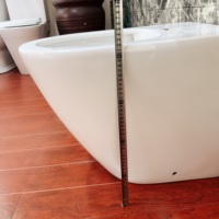Ensemble WC monobloc en céramique à double chasse à gravité, réservoir dissimulé, installation P-Trap S-Trap, garantie 5 ans