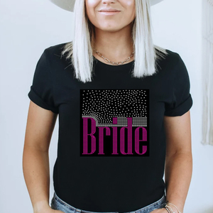 <strong>Bride</strong> Crystal Rhinestone Transfer Motif Design for <strong>Tshirts</strong> - Product Image 5
