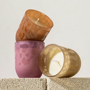 Soy Wax Aromatherapy Candle Set Cup-Shaped <b>Glass</b> Jar Handmade <b>Smoke</b>-Free Candles in Gift Box for Gifting Home Fragrance - Product Image 4