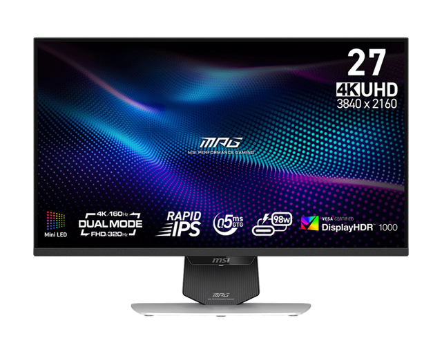 Original MS1 MPG 274URDFW E16M Gaming Monitor 27inches Rapid IPS with Mini-LED 3840x2160 (UHD) 160Hz 0.5ms Computer Monitor