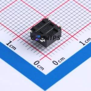 TS665TP 250gf 013 Tactile Switch SMD-4P,6x6mm Switch Single Pole Single Throw Round Button 2.5N Vertical Mount - Product Image 2
