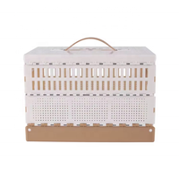 Boîte de transport portable, durable, professionnelle, pour pigeons de course, grande cage d'entraînement pliable en plastique ABS