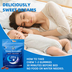 Melatonin Formula Herbal alami Gummies tidur untuk Kualitas Tidur lebih baik pasokan OEM jumlah besar - Product Image 6