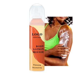 Belleza vegano colágeno cuerpo leche Mousse baño cuerpo hidratante loción corporal Mousse suero Aerosol para el cuidado de la piel seca - Product Image 1