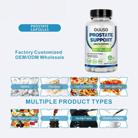 Fabricant de compléments alimentaires, capsules de soutien de la prostate pour hommes adultes, vente en gros personnalisée, OEM/ODM, compléments à activité antioxydante