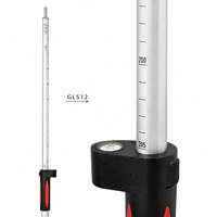 Poteau télescopique GLS12 de haute qualité de 2 m avec verrous à pression, poteau télescopique pour prisme de topographie, compatible avec le prisme GRZ122 360, antenne GPS GNSS