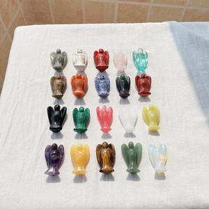 Gemas naturales de 2 pulgadas, amatista tallada de Ángel, cristal, decoración artesanal - Product Image 4