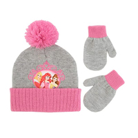 Boule en peluche à motif de princesse pour enfants, accessoire de chapeau et de gants pour petits