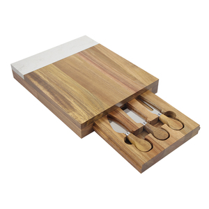 Set Tagliere <span class=keywords><strong>in</strong></span> Marmo e <span class=keywords><strong>Legno</strong></span> di Acacia <span class=keywords><strong>Fai</strong></span>-<span class=keywords><strong>da</strong></span>-<span class=keywords><strong>Te</strong></span> 2026, Set <span class=keywords><strong>da</strong></span> Tavola con Cassetto per Formaggi e Carne - Product Image 1