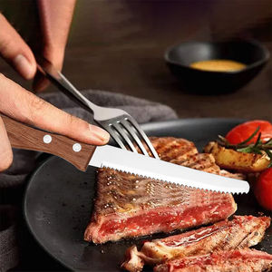 سكين مطبخ من 6 قطع بمقبض خشبي ، سكين التقشير ، سكين مطبخ متعدد الوظائف - Product Image 4