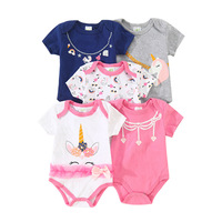 Usine en gros nouveau-né infantile body bébé vêtements barboteuse bas prix tricot enfant vêtements dessin animé coton haute qualité bébé Onesie
