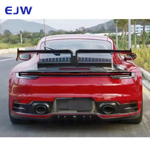 Per 2018 <span class=keywords><strong>Porsche</strong></span> 911 992 speciale pacchetto <span class=keywords><strong>T</strong></span> paraurti anteriore con labbro posteriore Spoiler posteriore gonna laterale Dry Carbon Body Kit - Product Image 6