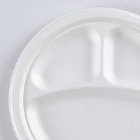Boîte à lunch jetable en canne à sucre et bagasse maintenant disponible sur le marché des Émirats arabes unis bols biodégradables de 7 8 9 pouces